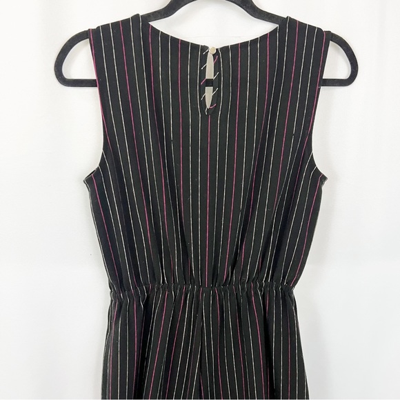 😻NWT Apt. 9 Striped Jumpsuit Pink Black - Picture 5 of 8